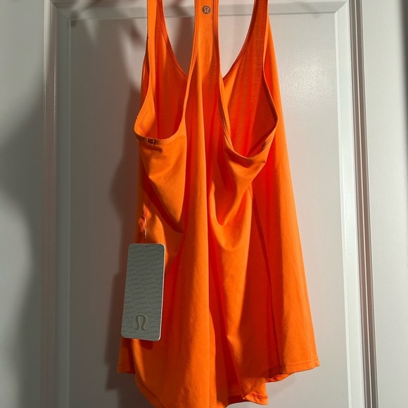 Lululemon Tech Mesh Singlet-Pizzaz Orange Tank Top - Picture 3 of 3